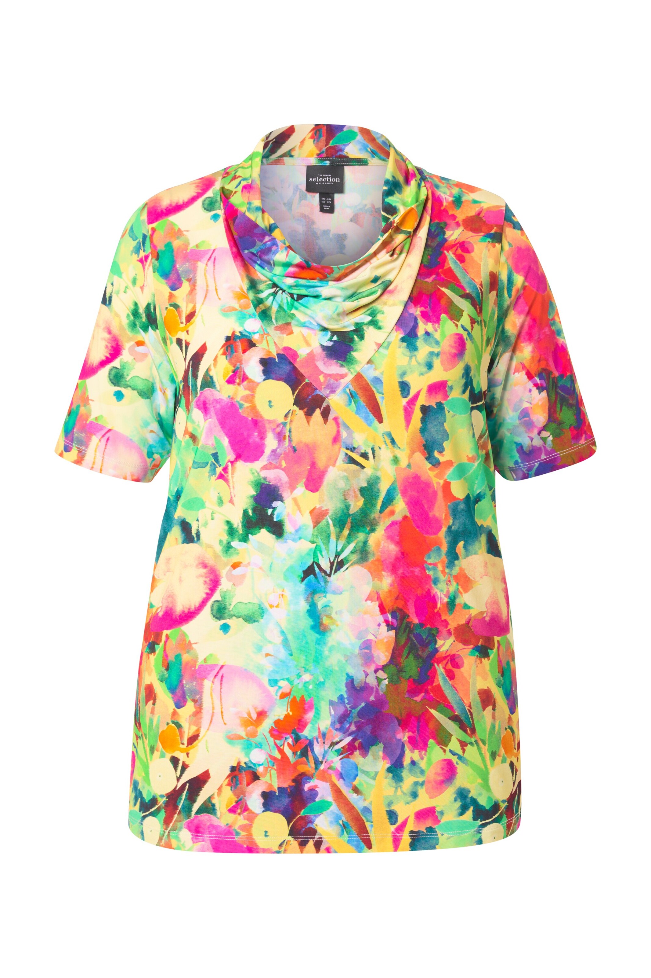 T-shirt Ulla Popken en mélange de couleurs : devant