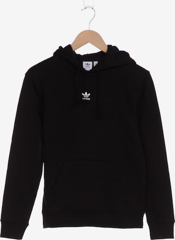 ADIDAS ORIGINALS Sweatshirt & Zip-Up Hoodie in XXXS-XXS in Black: front