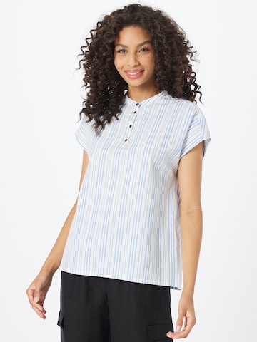 People Tree - Blusa 'Coby' em azul: frente