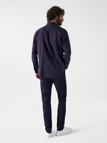 Salsa Jeans Regular fit Button Up Shirt 'Monaco' in Blue