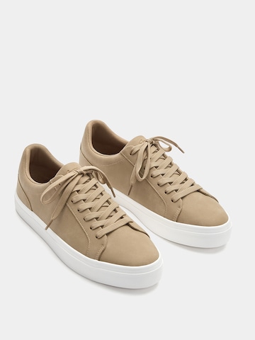 Pull&Bear Platform trainers in Brown