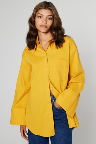 Aligne - Blusa 'Geenie' en amarillo: frente