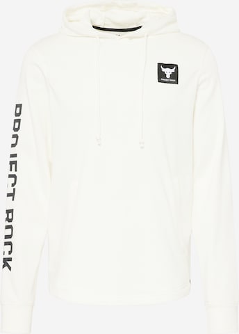 UNDER ARMOUR Sport sweatshirt i beige: framsida