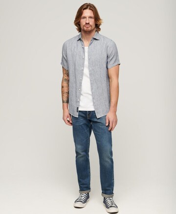 Superdry Comfort Fit Hemd in Blau