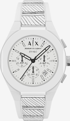 ARMANI EXCHANGE Uhr in Weiß: Vorderseite