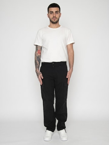 Only & Sons Baggy Cargohose 'Onsray Life 0020'‌‌‌‌‌‌ in Schwarz: Vorderseite