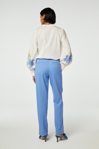 Fabienne Chapot Regular Trousers with creases in Blue