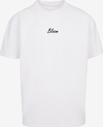 T-Shirt 'Flowers Bloom Heavy' Merchcode en blanc : devant