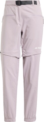 Effilé Pantalon de sport 'Utilitas' ADIDAS TERREX en violet