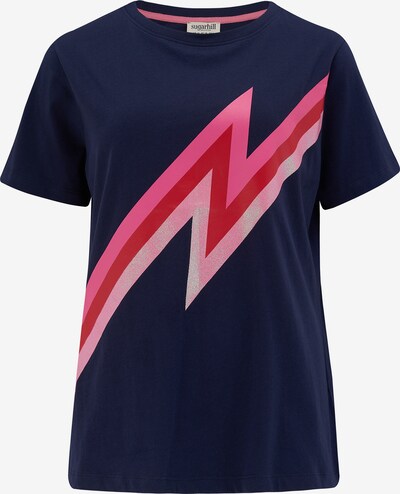 Sugarhill Brighton Shirt 'Maggie Zap! Pink Lightning' in Navy / Fuchsia / Light pink, Item view