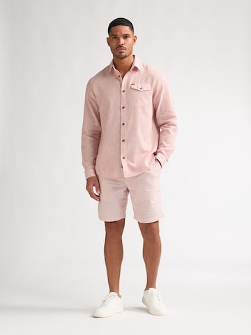 Petrol Industries Regular Fit Hemd 'Eclipse' in Rot