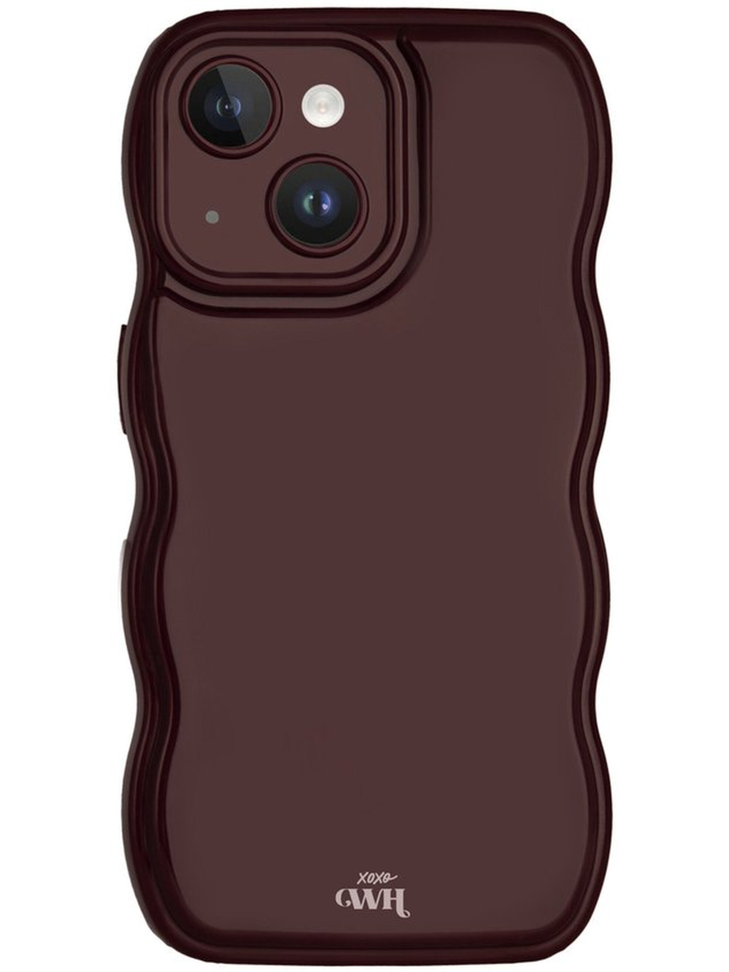 xoxoWildhearts Smartphone Case 'Glossy Wavy' in Red: front