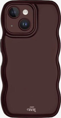 Protection pour smartphone 'Glossy Wavy' xoxoWildhearts en rouge : devant