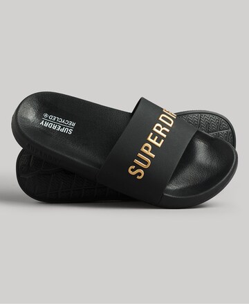 Superdry Badeschuh in Schwarz