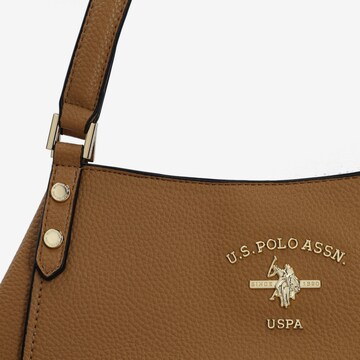 U.S. POLO ASSN. Schultertasche 'Stanford' in Braun