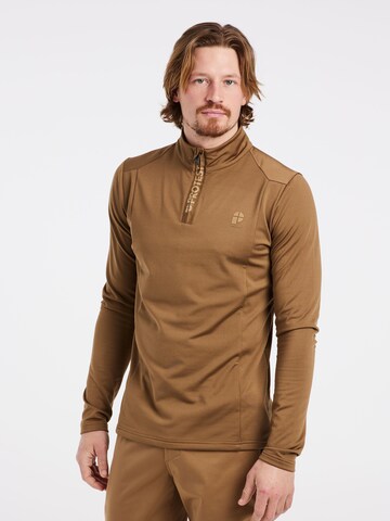 PROTEST Sportsweatshirt 'WILL' in Braun