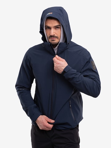 Veste outdoor 'Viikki' Rukka en bleu : devant