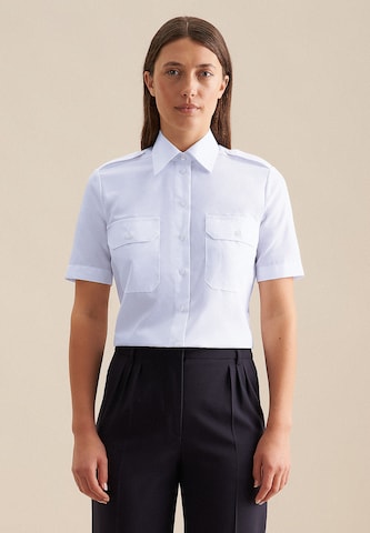 SEIDENSTICKER Blouse in Blauw: voorkant