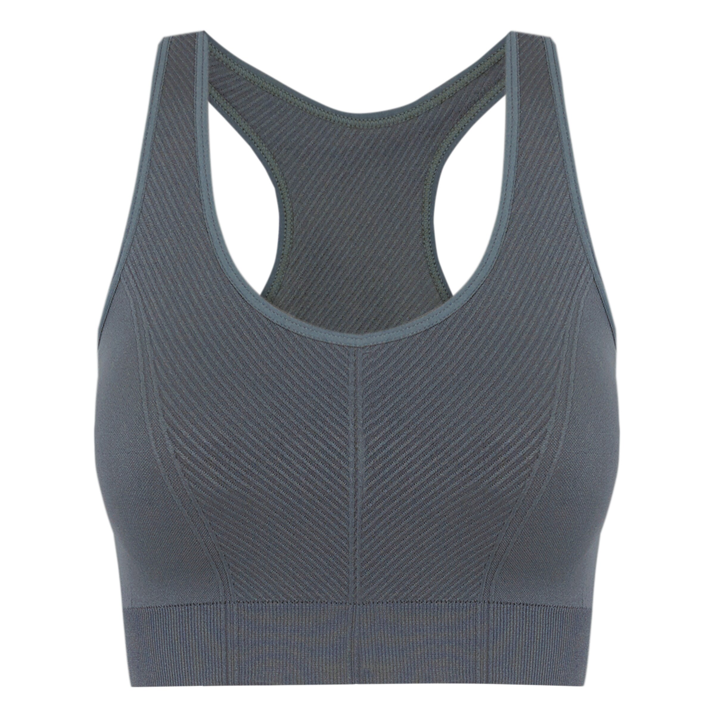 Born Living Yoga Sporttop ' Soma ' in Blauw: voorkant
