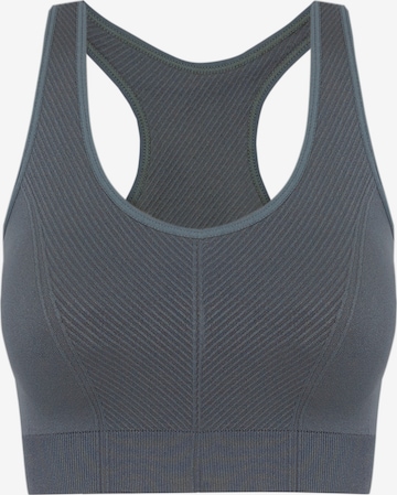 Born Living Yoga Sporttop ' Soma ' in Blauw: voorkant