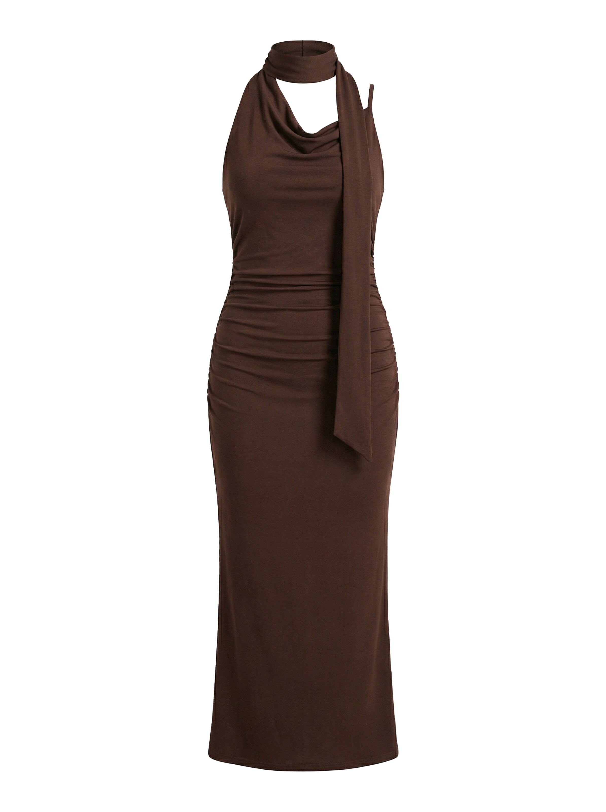 studioselect Kleid 'Blanca' in dunkelbraun, Produktansicht