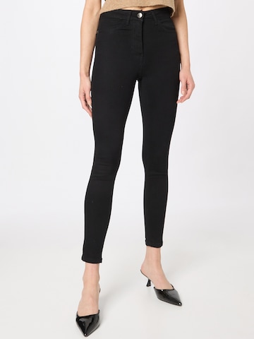 Skinny Jeans de la Oasis pe negru: față