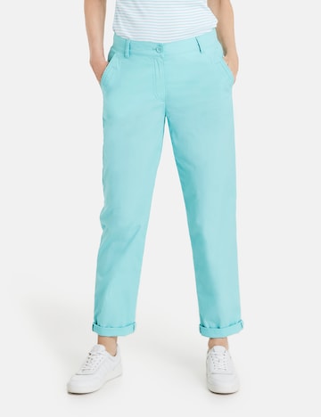 GERRY WEBER Regular Chino trousers in Blue: front