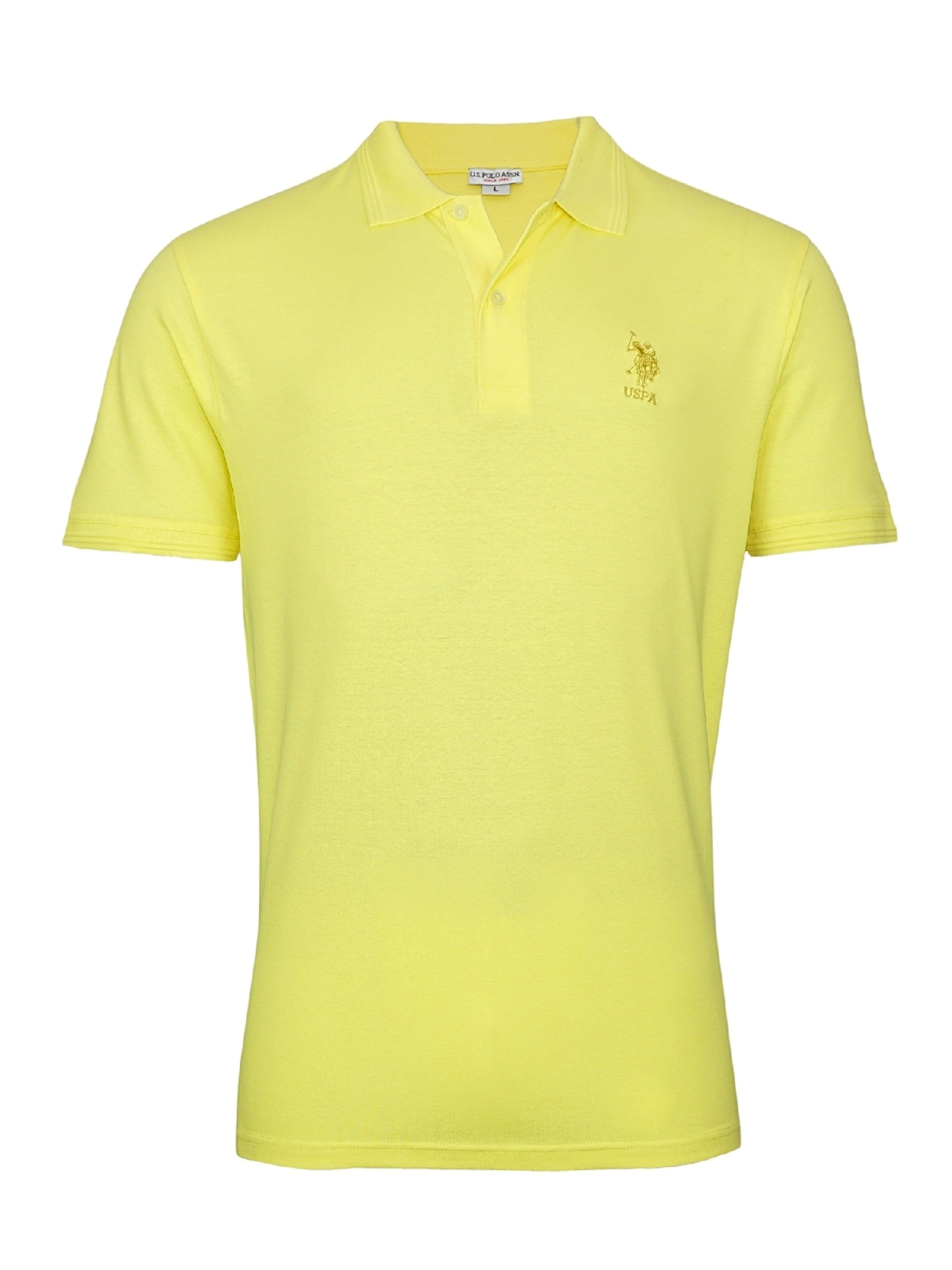 Maglietta 'Axel' di U.S. POLO ASSN. in giallo: frontale