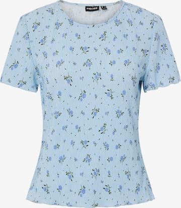 Maglietta di PIECES in blu: frontale