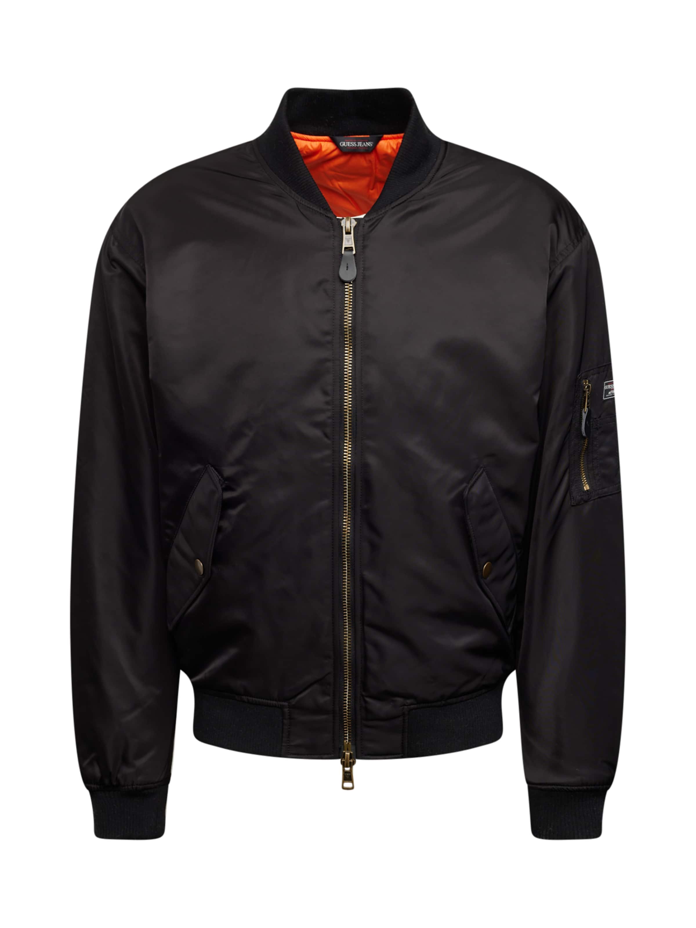 GUESS JEANS Between-season jacket in Black: front