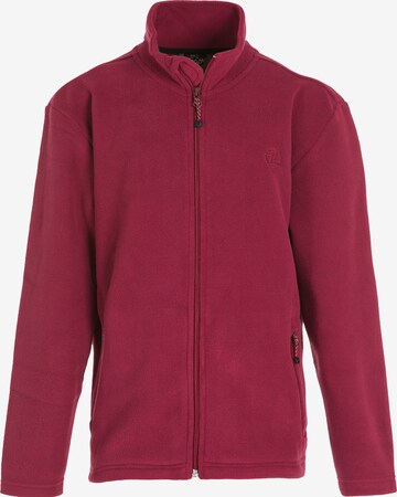 ZigZag Fleece jas 'Zap' in Rood: voorkant