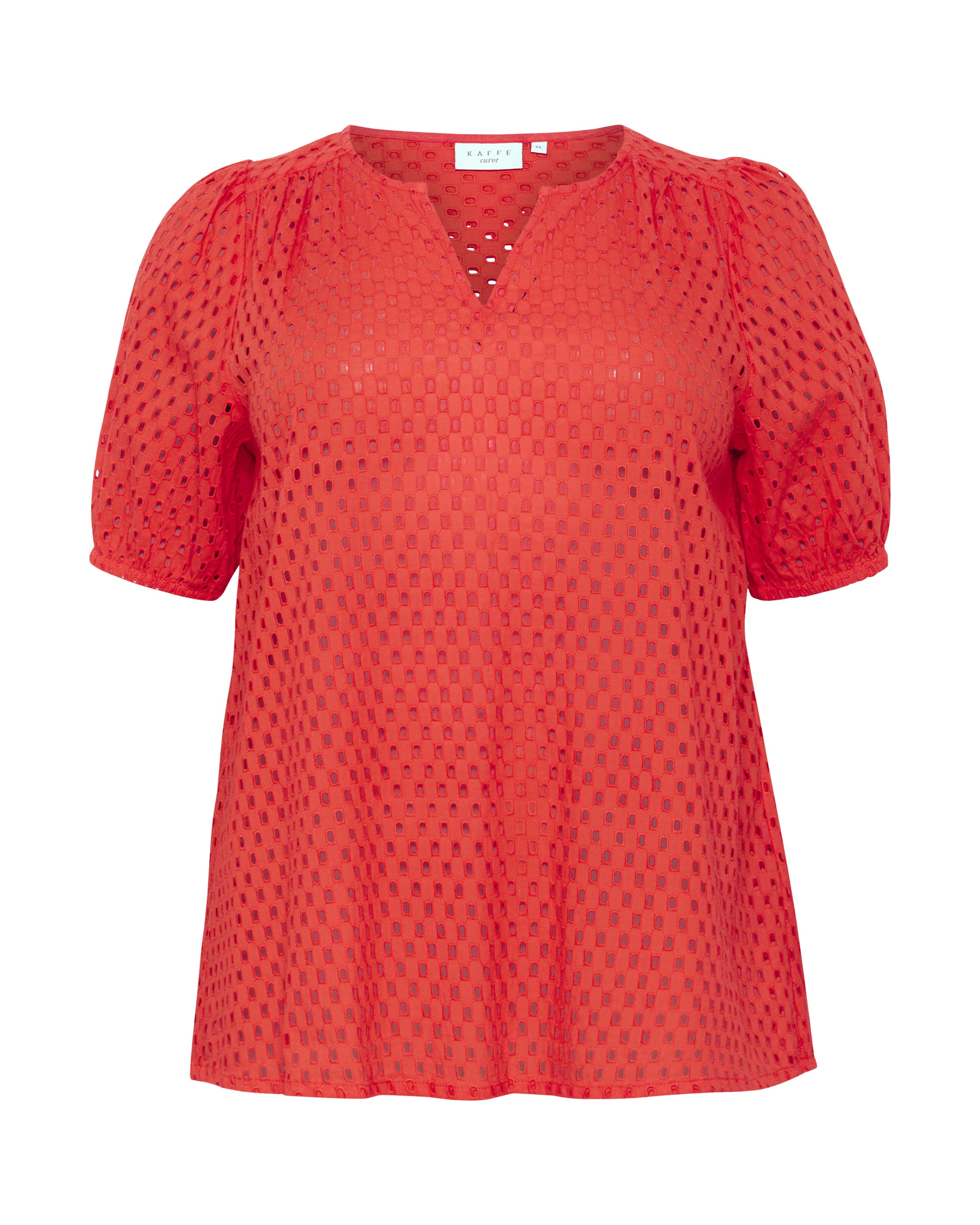 KAFFE CURVE Bluse 'KCRubia' in Rot: Vorderseite