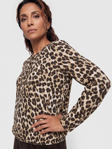 Olsen Shirt 'Hannah' in Braun: Seite
