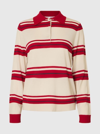 SELECTED FEMME Shirts i beige / navy / mørkerød, Produktvisning