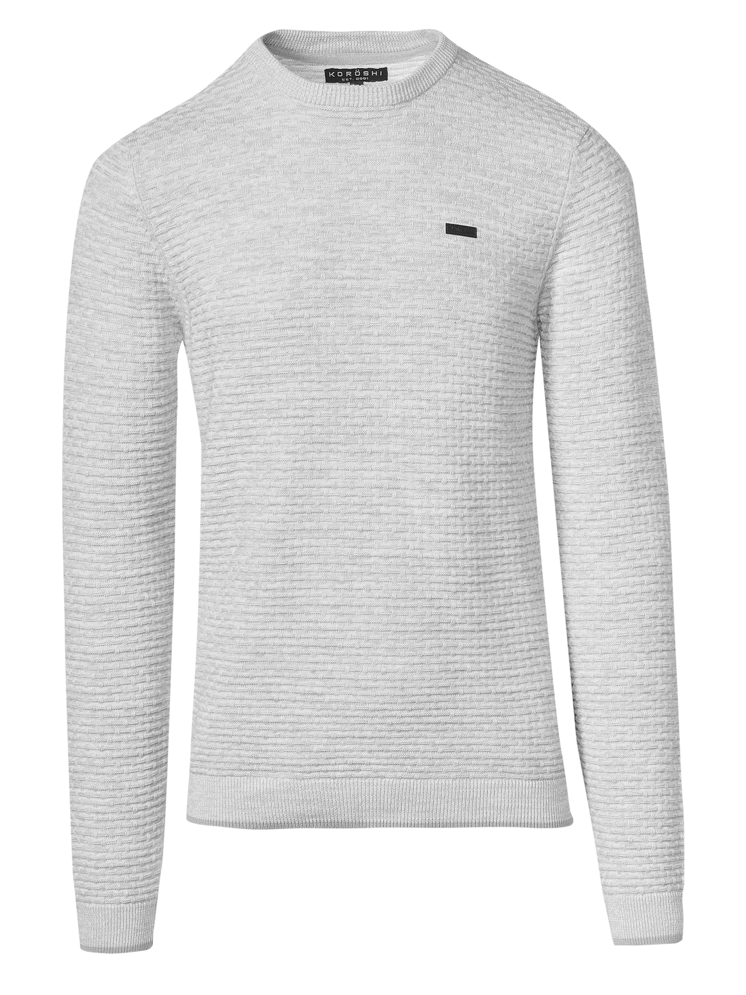 Pull-over KOROSHI en gris : devant