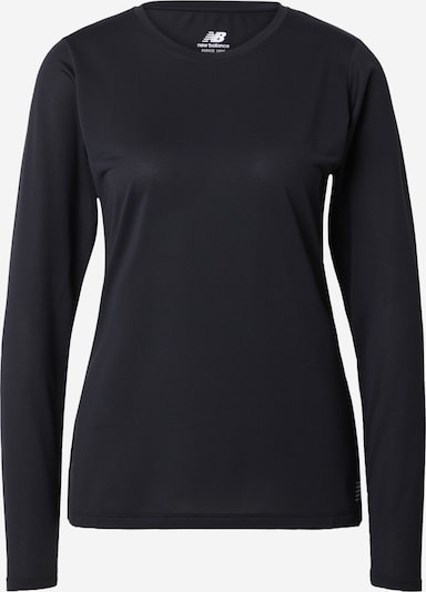 new balance Camisa funcionais em cinzento / preto, Vista do produto