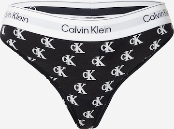 Calvin Klein Underwear String in Schwarz: Vorderseite