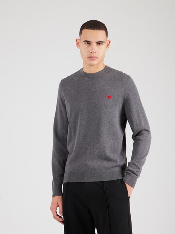 HUGO Pullover 'San Cassius' in Grau: Vorderseite