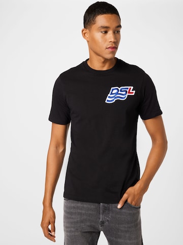 DIESEL - Camiseta 'JUST-B83' en negro: frente
