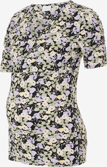MAMALICIOUS Camiseta 'JANICE' en arena / oliva / lila / negro, Vista del producto