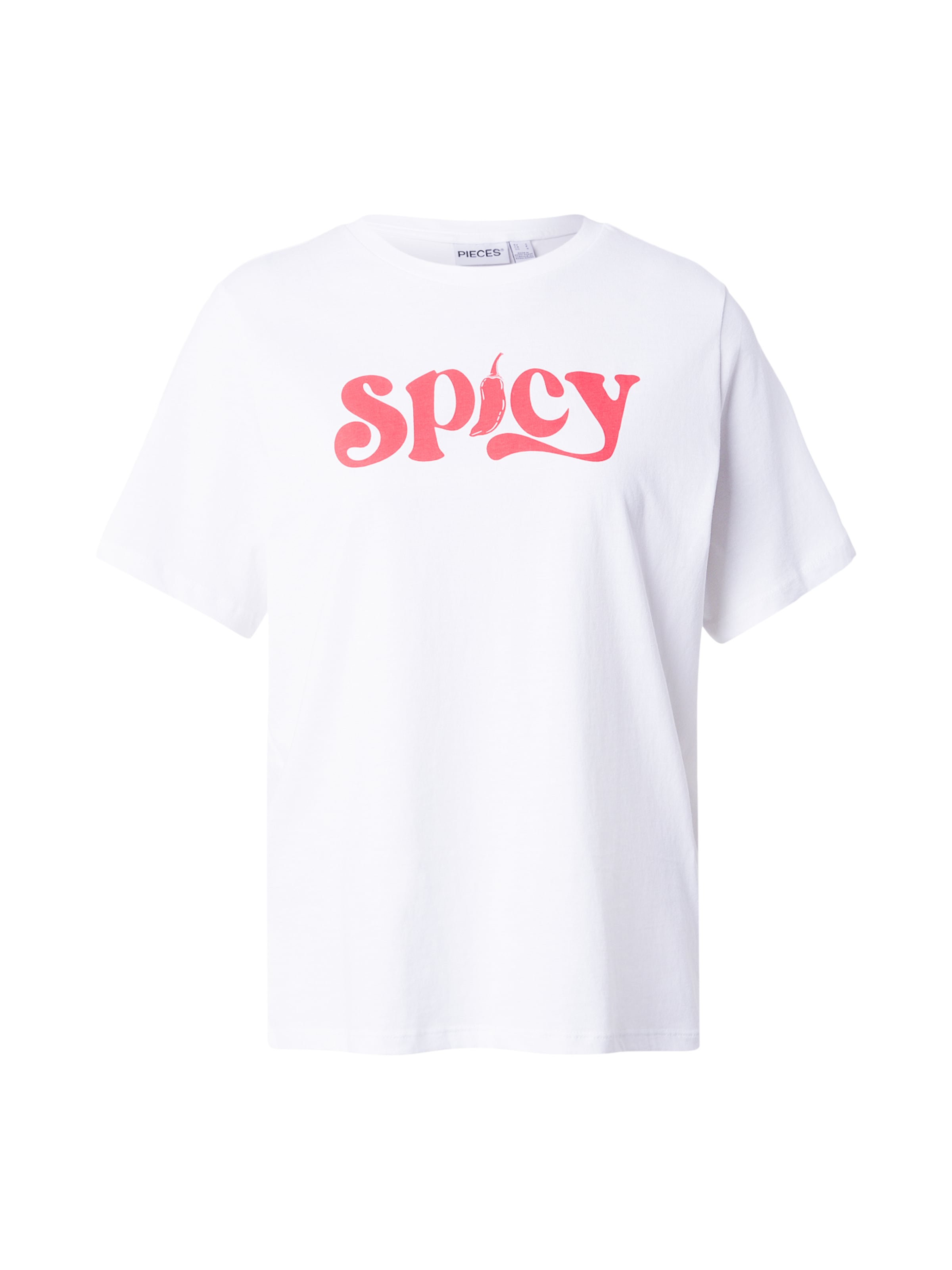 PIECES Tričko 'PCBINDI' - Biela: predná strana
