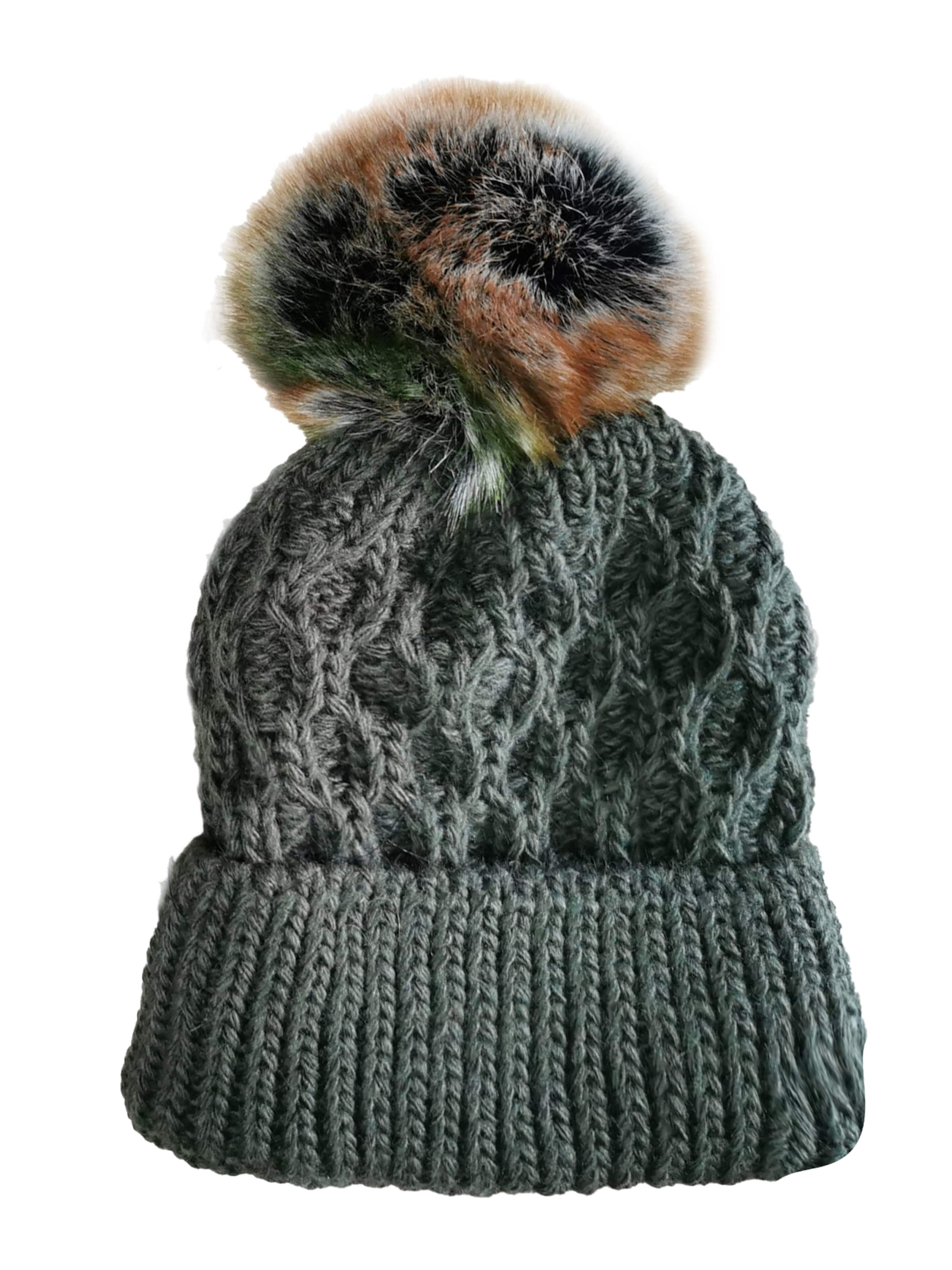 žalia HotSquash Megzta kepurė: priekis