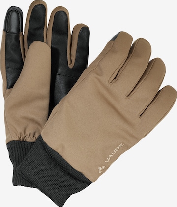 VAUDE Sports gloves 'Manukau II' in Beige: front