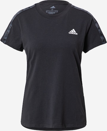 ADIDAS SPORTSWEAR Λειτουργικό μπλουζάκι σε μαύρο: μπροστά