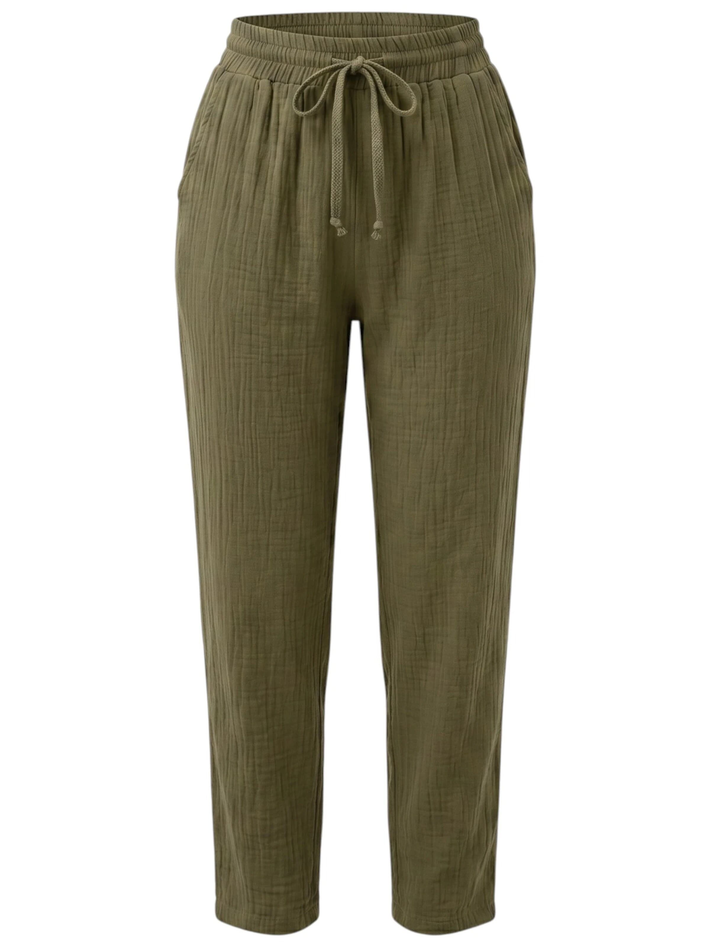 WENOR - Pantalón 'TANORA' en verde: frente