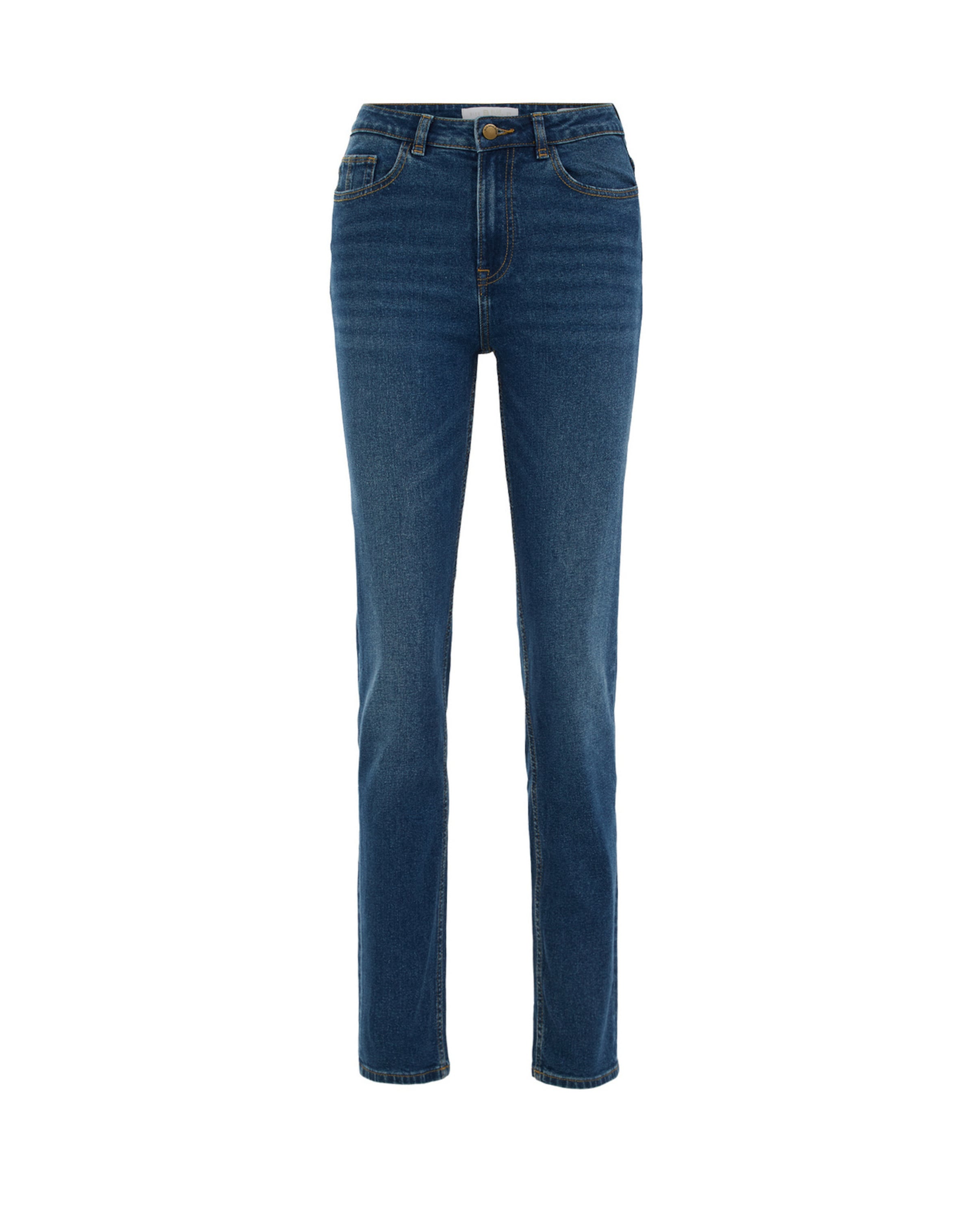WE Fashion Slimfit Jeans in Blau: Vorderseite