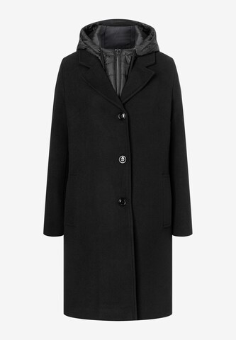 MORE & MORE Between-Seasons Coat in Black: front