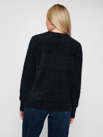 Threadbare Sweater 'Candy Canes' in Black