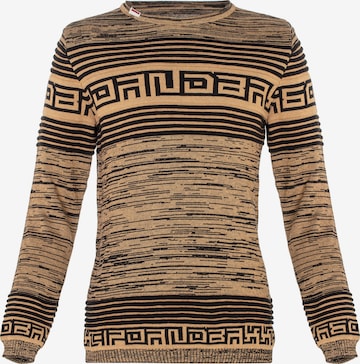 CIPO & BAXX Sweater in Brown: front