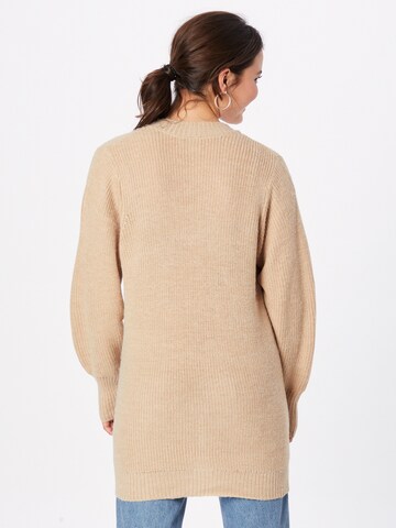 ICHI Knit Cardigan in Beige